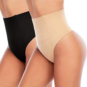 Werena Tummy Control Thong Shapewear for Women Seamless Shaping Thong Panties Body Shaper Underwear. Size S