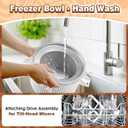 Ice Cream Maker Attachment for KitchenAid Stand Mixer, Compatible with KitchenAid 4.5/5QT/6QT accessories and attachments, 2 Quart for kitchenaid mixer attachments Frozen Yogurt/Gelato Maker