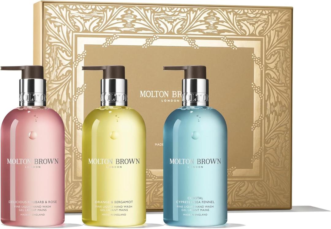 Molton Brown Floral & Aromatic Hand Care Collection  Trio of 10 fl. oz. Luxury Scented, Fine Liquid Hand Wash Gift Set