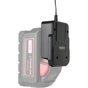 18V/2A Replace Charger for Milwaukee M18 18V Battery,for 48-11-1820 48-11-1830 48-11-1835 48-11-1837 48-11-1840 48-11-1850 48-11-1860 48-11-1880 48-11-1890 48-11-1815 48-11-1828Black