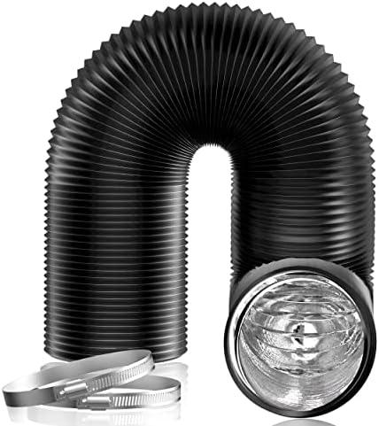 Hon&Guan 6 inch Air Duct - 16 FT Long, Black Flexible Ducting HVAC Ventilation Air Hose for Grow Tents And Ventilation System. Hon&Guan 6 inch Air Duct - 16 FT Long, Black Flexible Ducting HVAC Ventilation Air Hose for Grow Tents And Ventilation System.