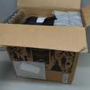 SMARTOR Plastic Hangers 50 Pack, Heavy Duty Plastic Hangers for Clothes - Non-Velvet Slim Hangers with 360 Swivel Hook & Clothes Thin Hanger - Durable Coat Hangars, Space Saving Hanger - Black