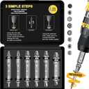 Fathers Day Dad Gifts for Dad from Daughter Son - Screw Extractor Set - Tools Gadgets for Men Bolt Extractor Kit - Birthday Christmas Stocking Stuffers for Men Husband Boyfriend