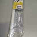 White Curtain Rods for Windows 28-48 inch, 1 Pack 5/8" Curtain Rod Set with Brackets, Splicing Adjustable Curtain Rod for Bedroom, Kitchen, Living Room, Matte White