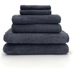 LINCOLN PALM, Towels Blue 4 pieces 12x12, 27x15, 53x27