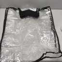 3 Pieces Thicken Clear Luggage Cover Protector, 20" 24" 28" PVC Luggage Covers for Suitcase Waterproof Dustproof Anti-scratch Travel Suitcase Covers Case for Wheeled Luggage (Clear-Black Frame)