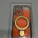 TORRAS Desert Titanium for iPhone 16 Pro Case Magnetic Stand, [Compatible with MagSafe][Flexible Stable Stand] Mil-Grade Protection Translucent Slim Anti-Scratch Ring Kickstand, Rose Gold 6.3", Ostand