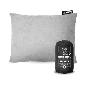 Wise Owl Outfitters Essentials Airplanes, Camping, and Travel-Memory Foam Washable Pillow-Small, Medium (Pack of 1), Grey