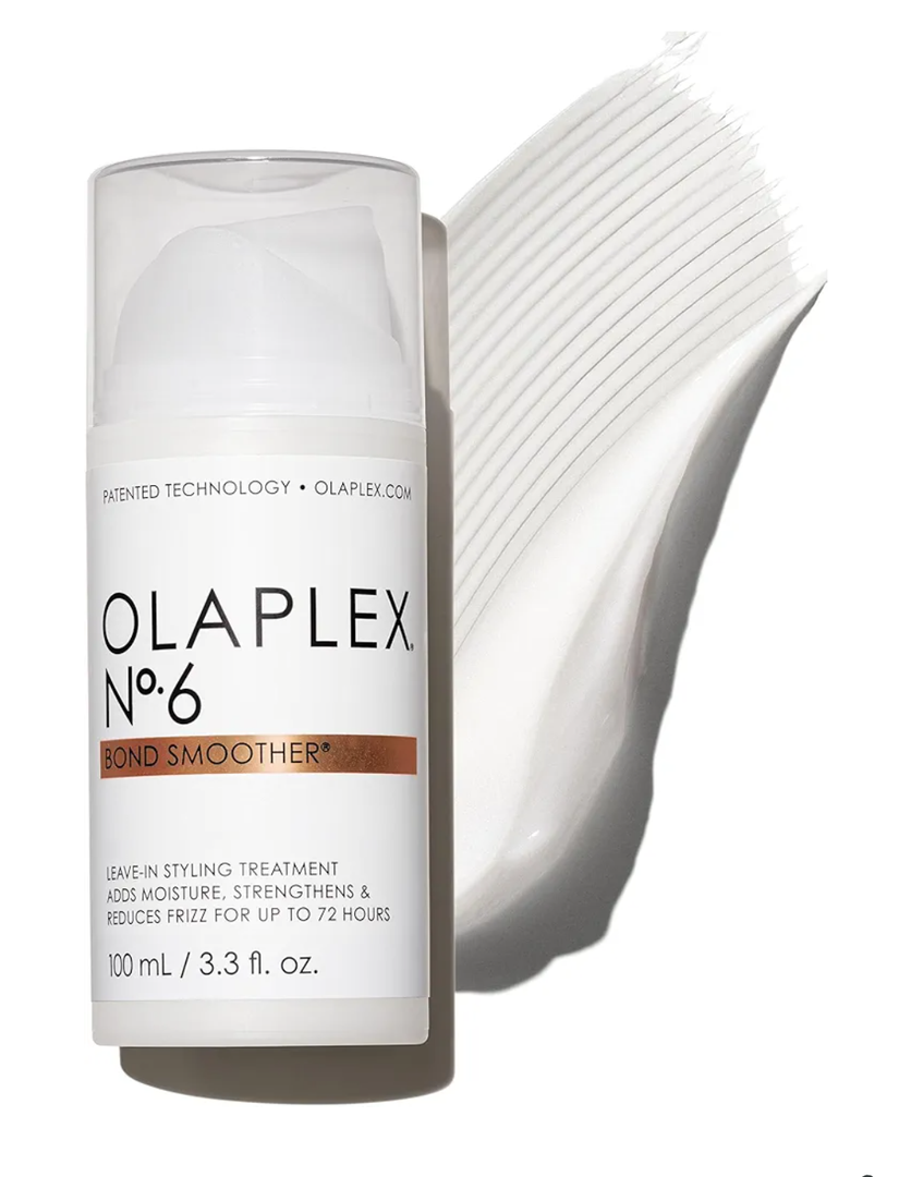 Olaplex Nº. 6 Bond Smoother: Leave-In Styling Treatment | Smooths, Conditions, & Strengthens | Frizz Control for Up to 72 Hours | For Coily, Curly, Straight, and Wavy, 100 mL / 3.3 Fl. Oz.