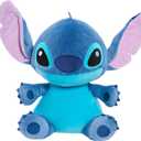 Disney Stitch Comfort Weighted Plush Stitch, 14-inch Stuffed Animal, Alien, Blue, Kids Toys for Ages 3 Up by Just Play