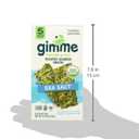 Gimme Grab & Go Roasted Seaweed Snacks, Sea Salt, Portable Slim Packs, Vegan, USDA Certified Organic, Gluten Free & Non-GMO, 5 Value Pack, 0.7 Ounce (Pack of 6)