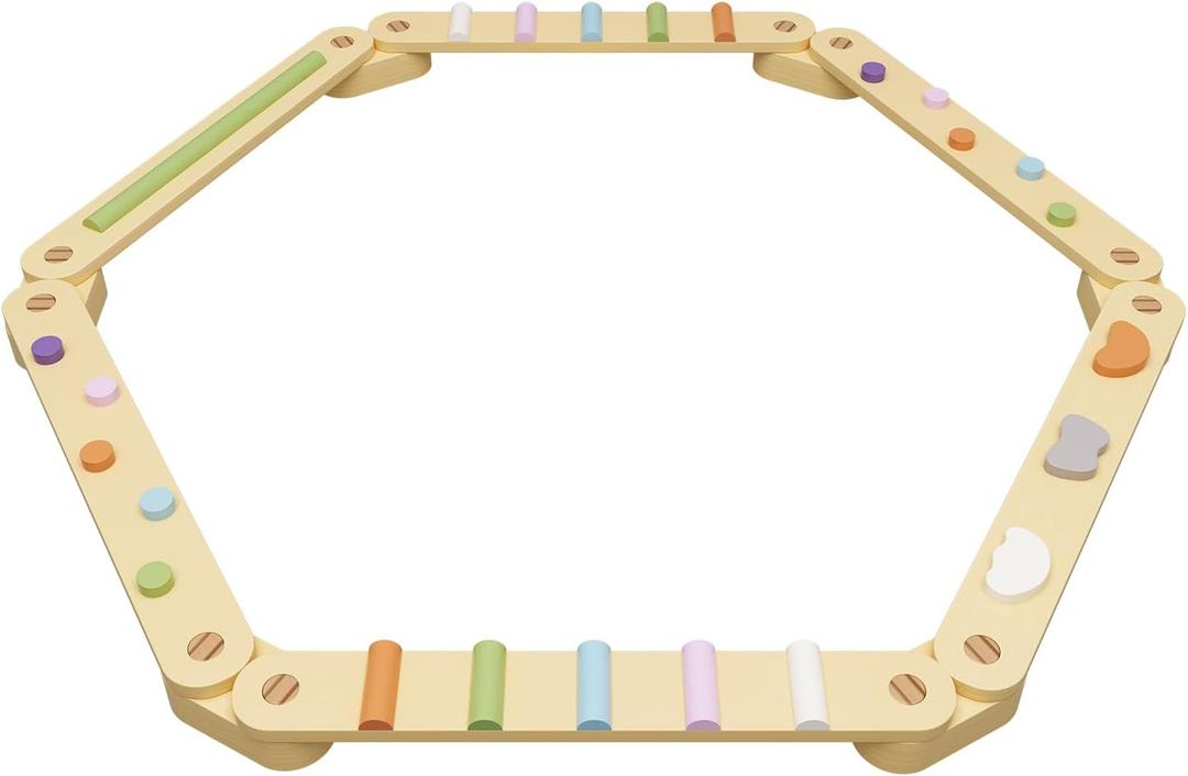 BanaSuper Wooden Balance Beam for Kids Toddlers Gymnastics Beam Children Balance Board Montessori Toddler Toys Gymnastics Obstacle Course Montessori Furniture Toddler Gift