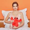 Microwavable Heating Pad for Period Cramps, Cuddly Warming Pillow, Cute Lobster Plush Stuffed Animal Menstrual Heating Pad for Girls Unique Christmas Birthday Gifts for Girlfriend Daughter Mom