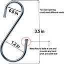 2 x 20 Pack S Hooks for Hanging, Heavy Duty S Shaped Hooks Stainless Steel Metal Hangers Hanging Hooks for Kitchen, Clothes, Plants, Work Shop, Pots, Pans,Bags, Cups, Garden