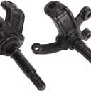 Steering Strut Knuckle Spindle,2 Pcs Wheel Steering Knuckle Spindle Brake Disc Wheel Axle Hub Flange for ATV Kart