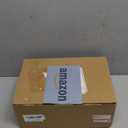 DN DECONATION Light up Christmas Decor Ceramic Village Houses, 3Pcs White Christmas Porcelain Villages with Frosted Trees, Holiday House Figurines Xmas Village Sets for Winter Table Decoration Indoor