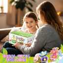 Plunack Flower Bouquets Toys for Kids Age 4-8, Flower Press Kit DIY Flowers Making Craft Kit for 4 5 6 7 Year Old Girls Floral Arts & Crafts Toys Educational Handmade Activity Set, Gift for Girls 3+ (Purple)