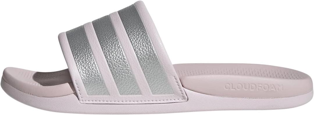 adidas Womens Adilette Comfort 2.0 Slides Casual Sandals Casual - Almost Pink, US 9
