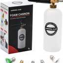 Foam Cannon with 1/4 Inch Quick Connector, 1 L Bottle Snow Foam Lance with 5 Pressure Washer Nozzle Tips, 3000PSI