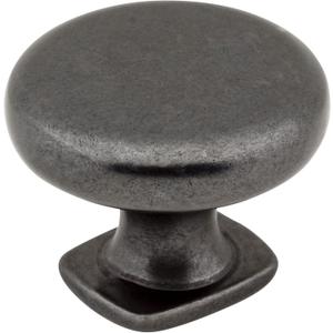 Jeffrey Alexander Belcastel 1 1-3/8" Diameter Mushroom Knob, Gun Metal