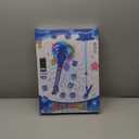 Guitar and Microphone Play Set for Boys, Karaoke Machine with Music&Light, Microphone Toys with Stand, Adjustable Height Guitar Toys for Kids, Toddlers, Child(Blue)