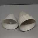 Double Mini Small White Barrel Lamp Shades Clip On Bulb, Barrel Fabric Lampshade for Table Chandeliers Wall Floor Lamp Replacement Beige 6 pack