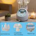 Bottle Holder&Hose Organizer for Spectra S1 Breast Pump (Old Version Circular Hole)-Detachable Magnetic Mount with Tubing Wrap Arm-Space-Saving Pump Accessories, Easy No-Clip Installation.
