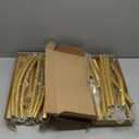 Metal Arch Backdrop Stand 7.2FT+6FT Wedding Arch Backdrop Stand Set of 2 Gold Backdrop Arch Stand Wedding Arch Frame for Wedding Ceremony Birthday Party Decoration Arbors of Metal