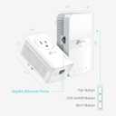 TP-Link Powerline WiFi Extender TL-WPA7617 KIT - Includes AV1000 Powerline Ethernet Network Adapter and AC1200 Dual Band Extender, Gigabit Port, Passthrough, OneMesh, Ethernet Over Power, Plug & Play