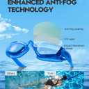 Adult Swim Goggles 2 Pack Anti Fog Swimming Goggles, No Leaking UV Protection Pool Goggles for Men Women Youth