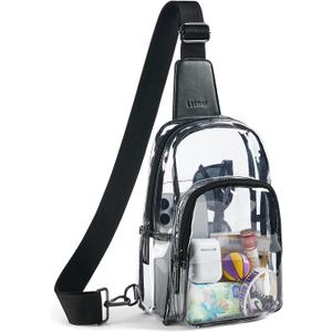LATMAP Clear Bag for Stadium Events, Clear Purse for Women Stadium Crossbody Bag, Transparent Bag for Concerts Sports