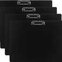 11x17 Large Clipboards Horizontal Drawing Clipboard with Storage - 4 Pack Extra Large Tabloid Plastic Clip Board - Black Clipboard Landscape Orientation for Office Supplies, Art Display