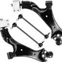 Front Lower Control Arms w/Ball Joints Sway Bar Links Replacement Suspension Kit for 2010-2017 Chevrolet Equinox, GMC Terrain (4pc)