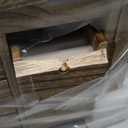 Jewelry Box Organizer, Solid Wood Jewelry Boxes for Women for Storage & Display Necklace Ring Earring Bracelet, Rustic Style Jewelry Organizer Box for Women Gifts (Carbonized Brown)