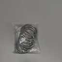 8 Pack 1" O Rings Buckles for Webbing Straps Collars Purses Bags Hardware - Silver