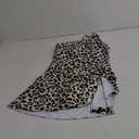 Tempt Me Women One Piece Swim Dress One Shoulder Swimsuit with Skirt Tummy Control Swimdress Bathing Suit (Large, Leopard)