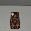 NITITOP Compatible with iPhone 16 Plus Case Magnetic Compatible with MagSafe Cute Leopard Amber Aesthetic Tortoise Design for Women Men Girls Soft TPU Shockproof Protective Cover - Black