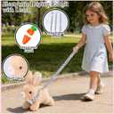Sprstar Easter Bunny Toy,Bunny My Realistic Bunny Toy,Hopping Rabbit Plush Bunny Toy,with Sounds and Movements Animated Walking Wiggle Ears Twitch Nose Gift for Toddlers Birthday(Brown Rabbit +Leash)