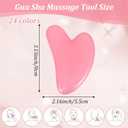 24 Pcs Gua Sha Facial Tool Resin Gua Sha Massage Tool Heart Shaped Gua Sha Stone Guasha Board for Face Body Skin Massage Spa Acupuncture Prevent Wrinkles