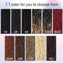 36 Inch Soft Locs Crochet Hair 8 Packs Pre Looped Faux Locs Crochet Braids Goddess Locs Hair For Black Women36Inch 8pcs,BUG