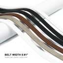 Earnda Leather Belts for Women Jeans Pants Skinny Waist Belt Gold Buckle Ladies Thin Belt 0.91" Width