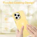 BENTOBEN Magnetic for iPhone 16 Pro Max Case,(Compatible with MagSafe) (Military Grade Drop Protection) Slim Translucent Matte Shockproof with Anti-Fingerprint Phone Case 6.9",Yellow