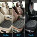 Big Ant Car Seat Cushion, Comfort Memory Foam Driver Seat Cushion Improve Driving View, Sciatica and Lower Back Pain Relief, Seat Cushions for Car Seat Driver, Office Chair, Wheelchair - Black