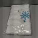 JarThenaAMCS Christmas Hand Towels Winter Blue Snowflake Embroidered Cotton Bathroom Towel Absorbent Bath Towel for Holiday Hand Drying Cleaning Cooking, 29.5 x 13.7 Inch, 2Pcs
