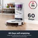 Eureka Robot Vacuum with Bagless Self Emptying Station, 2 in 1 Robotic Vacuum and Mop Combo, 60-Day Capacity, 4000Pa Suction, Auto Lifting Mop, LiDAR Navigation, NER E10s