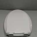 JINGZE Elongated Toilet Seat Slow Close, Quiet Toilet Seat Cover with Never Loosen Durable Toilet Seat Lid Easy to Install & Clean, Polypropylene (PP), White