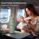 22oz Portable Breast Milk Cooler Bottle Milk Cooler for Breastmilk, 24H+ Cooling, with 2 BPA-Free Bottles with Measurement Marks, Travel Essential for Outdoor Breastfeeding & Pumping