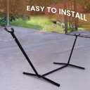Hammock Stand, Heavy Duty Adjustable Steel Hammock, 9-Foot, 450-Pound Capacity, Weather Resistant, Easy to Assemble