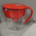 Brita Metro Water Filter Pitcher with SmartLight Change Indicator, BPA-Free, Replaces 1,800 Plastic Water Bottles a Year, Lasts Two Months, Includes 1 Filter, Small - 6-Cup Capacity, Fiery Red