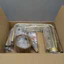 Brass Gold Chandelier, 6-Light Chandelier Light Fixture Farmhouse Chandeliers for Dining Room, Vintage Candle Pendant Light Fixtures Chandelier for Bedroom, Kitchen, Foyer, Entryway and Living Room